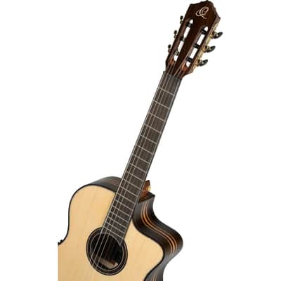 Ortega GRANDSUITE-CE Solid Spruce Top Okoume Slim Neck Nylon 6-String Acoustic-Electric Guitar w/Gig Bag image 9