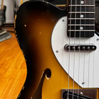 Quint Guitars #05 Thinline 2024 - 2 tone sunburst image 3