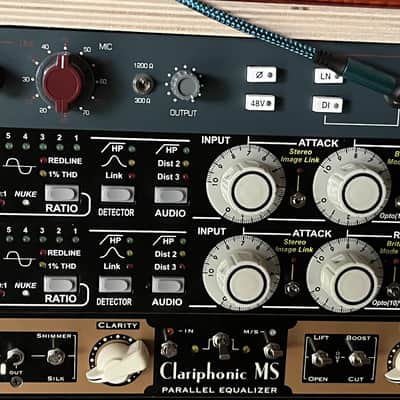 Empirical Labs EL8X-S Distressor Stereo Pair with British Mode and Image Link 2024 - Black image 1