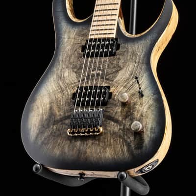 Mayones Duvell Elite 6 B27 Trans Natural Black Burst Satin image 5
