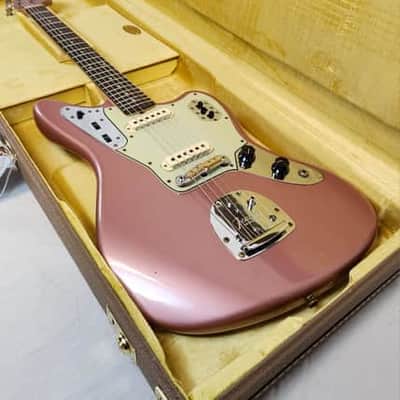 Fender Custom Shop 1964 Jaguar Journeyman Relic, AAA Rosewood FB, Faded Aged Burgundy Mist Metallic, w/HSC image 2