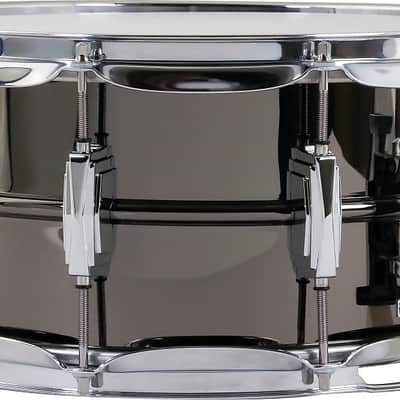 Ludwig Black Beauty Supra-Phonic Brass Snare Drum, 5x14 Inch, LB416 image 2