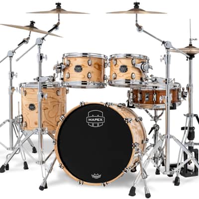 MAPEX IT SR504XZXN DRUM SET SATURN VI NATURAL MAPLE BURL image 2
