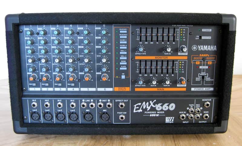 Yamaha EMX660 Powered Mixer 2 x 300w Stereo Amps | Reverb