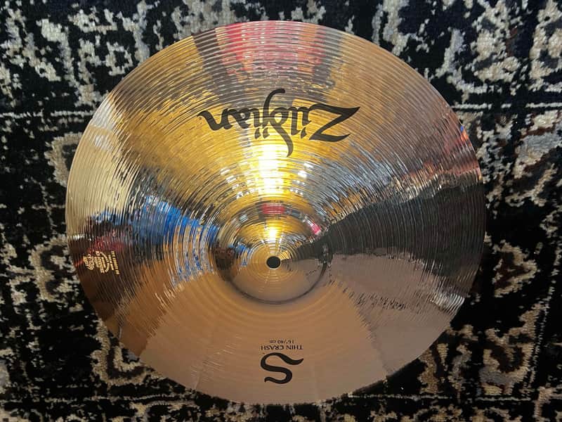 (MINT) Zildjian 16" S Series Thin Crash Cymbal - Brilliant image 1