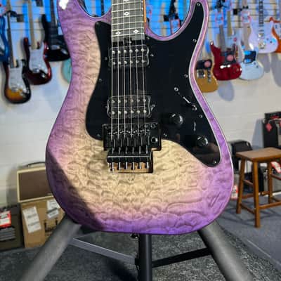 Kramer Volante Quilt HHFR Electric Guitar - Ultraviolet Burst GET PLEK'D! 978 image 1