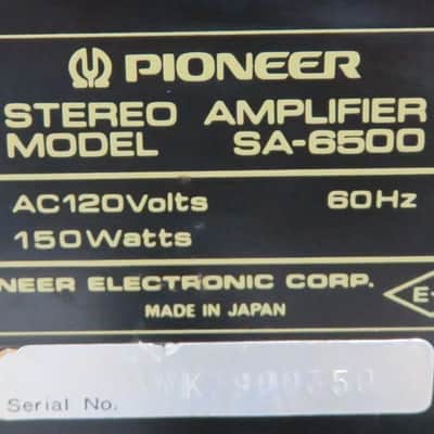 PIONEER 2PC SA-6500 INTEGRATED AMP + TX-6500 TUNER RECAPPED PRO SERVICED + LED's image 13