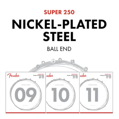 Fender Super 250XS Nickel-Plated Steel Electric Guitar Strings EXTRA SUPER LIGHT image 7