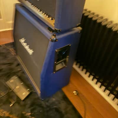 Series 3-Channel Marshall 6100 30th anniversary 100-Watt Guitar Amp and cab 1992 - 1997 - Blue image 2