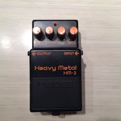 Boss HM-2 Heavy Metal Vintage 80's Black Label Made in Japan Pedal