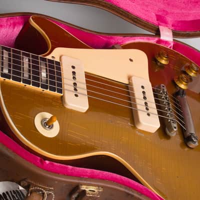 Gibson  Les Paul '56 Custom Shop Solid Body Electric Guitar (2025), ser. #6-5068, original brown tolex hard shell case. image 14