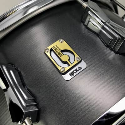 British Drum Co. TAL-14-65-SN Nicko McBrain Signature Series Talisman Steel Snare. 6.5" x 14" image 11
