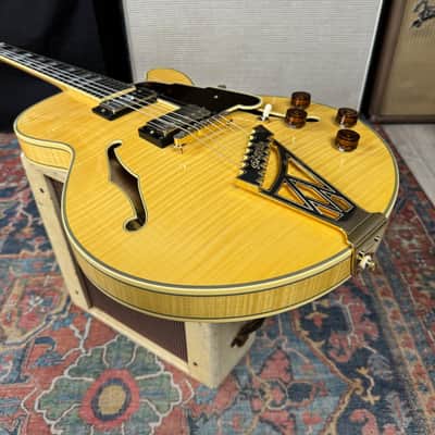 2013 D'Angelico NYSS 3BFM Custom Semi Hollow Body Flame Maple image 17