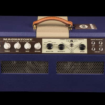 Magnatone Eddie's Exclusive Twilighter 2x12 Stereo Combo - Plum & Vanilla Bronco #9298 image 5
