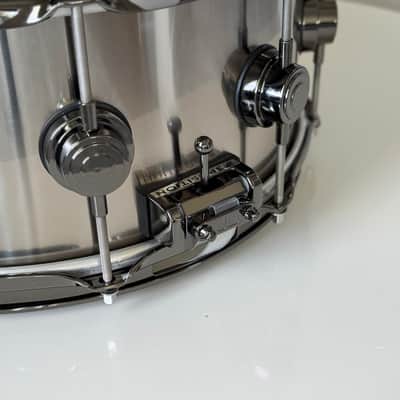 Rare DW Collector's Series 6.5x14” Black Ti Titanium Metal Snare Drum image 12