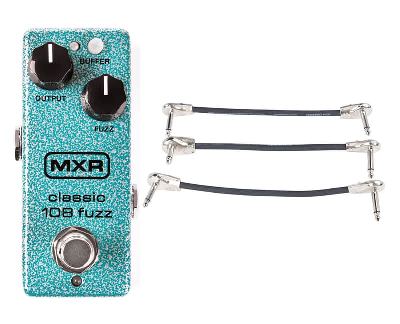MXR M296 Classic 108 Fuzz Mini + Gator Patch Cable 3 Pack image 1