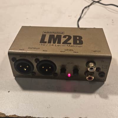 Whirlwind LM2B 2-Channel Unbalanced to Balanced Line Converter 2010s - Black image 1