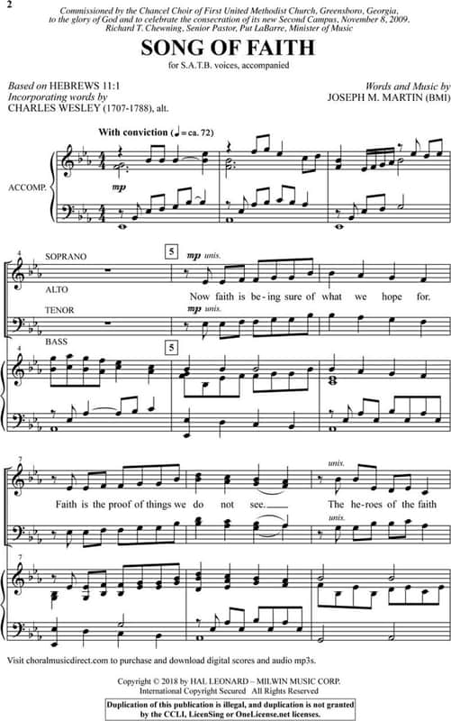 Shawnee Press Song of Faith image 1