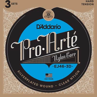 D'Addario EJ46-3D Pro-Arte Hard Tension Nylon Classical Guitar Strings image 1