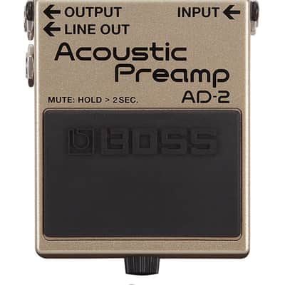 Boss AD-2 Acoustic Preamp Pedal 2016 - Present - Bronze image 2