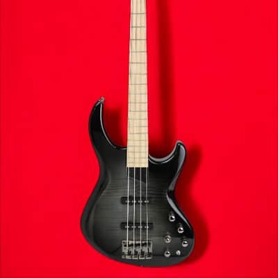 MTD Kingston Kingston Saratoga Deluxe 4 Trans Black Burst Gloss, Maple Fretboard image 2
