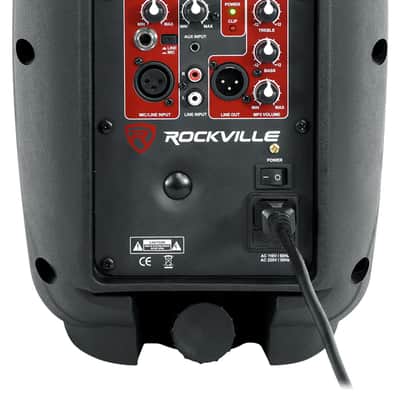 (2) Rockville BPA8 8" Powered 300w DJ PA Speakers wBluetooth+LED Stands+Cables image 16