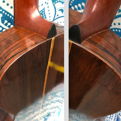 Antique Vintage 1896 Andrew Groehsl Chicago, IL Parlor Guitar Project Brazilian Rosewood image 5