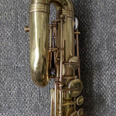 Buffet Crampon Cie Evette & Schaeffer 1927 - Vintage Lacquer Bari Sax Paris France Baritone Saxophone image 4