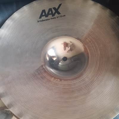 Sabian 14" AAX X-Celerator HI HAT CYMBALS Pair BEAUTIFUL BRILLIANT FINISH X CLEAN NEAR MINT SAVE !!! image 7