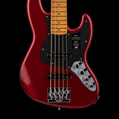 Fender American Ultra II Jazz Bass V - Sinister Red #23006 image 1