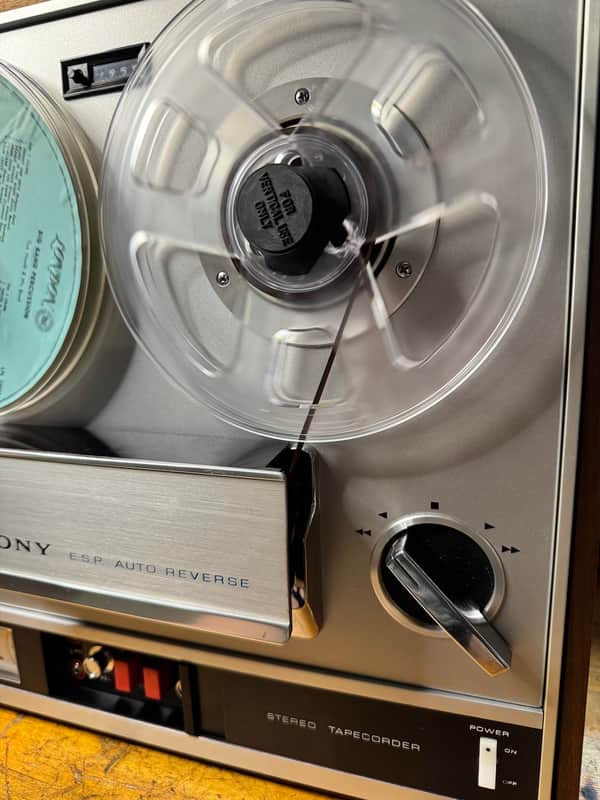 Sony TC-560D Reel-to-Reel Tape Recorder Auto Reverse Belts Replaced Tested image 1