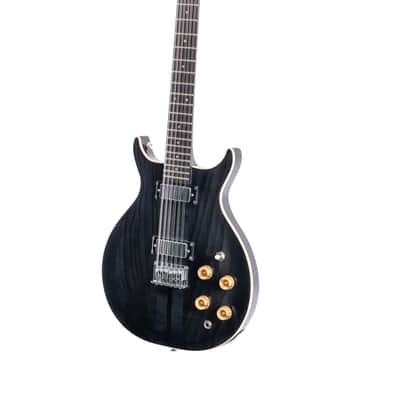 Washburn H12TB Wing Series Hawk 12-String Electric Guitar, Trans Black image 3