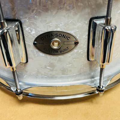 Rogers #37 Dyna-Sonic 6.5x14" Wood Snare Drum with Beavertail Lugs Reissue 2018 - 2020 - White Marine Pearl image 6