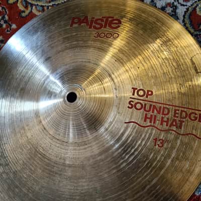 Paiste 3000 Hi Hat 13" Sound Edge Vintage 1987 image 2