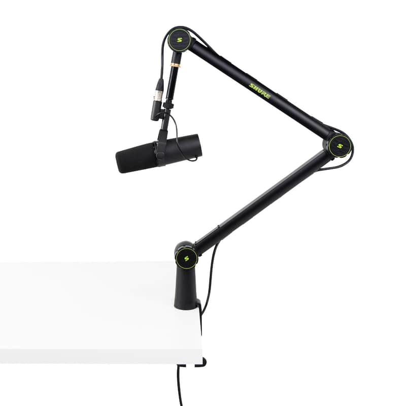 Shure by Gator SH-BROADCAST1 Podcast Articulating Desktop Boom Microphone Stand image 1