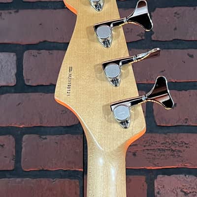 2001 Fender Deluxe Zone Electric Bass - Pewter -MIM - Rare image 8