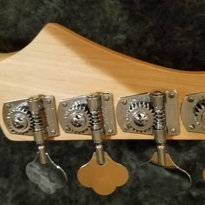 Cort Precision P Bass 1990's Vintage White Maple Neck Schaller Machines Inc Hardshell Case image 5