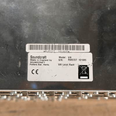 Soundcraft Vi6 Local Rack I/O & Monitor Rack for Vi Series Consoles CG01VW4 image 5