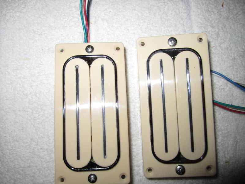Bill Lawrence 'Wilde" Humbucking Pickups L500R L500L 2015 Cream/Chrome image 1