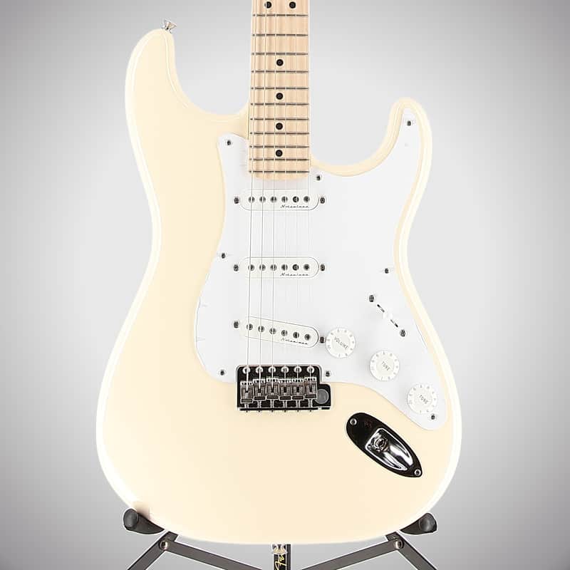 Fender Certified Pre-Owned Eric Clapton Stratocaster, Maple Fingerboard, Olympic White (O1) (44536) image 1