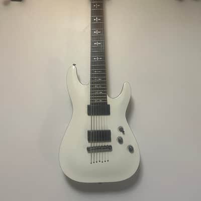 Schecter Research Demon 7 2014-2017 - Vintage White image 1