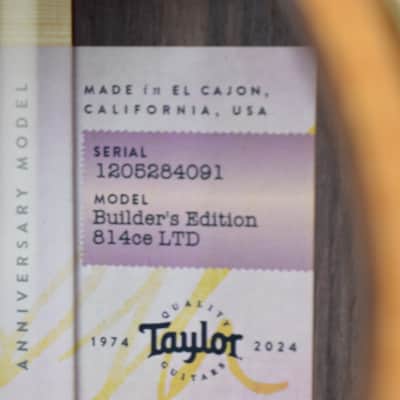 Taylor 50th Anniversary Builder's Edition 814ce LTD 2024 - Natural image 7