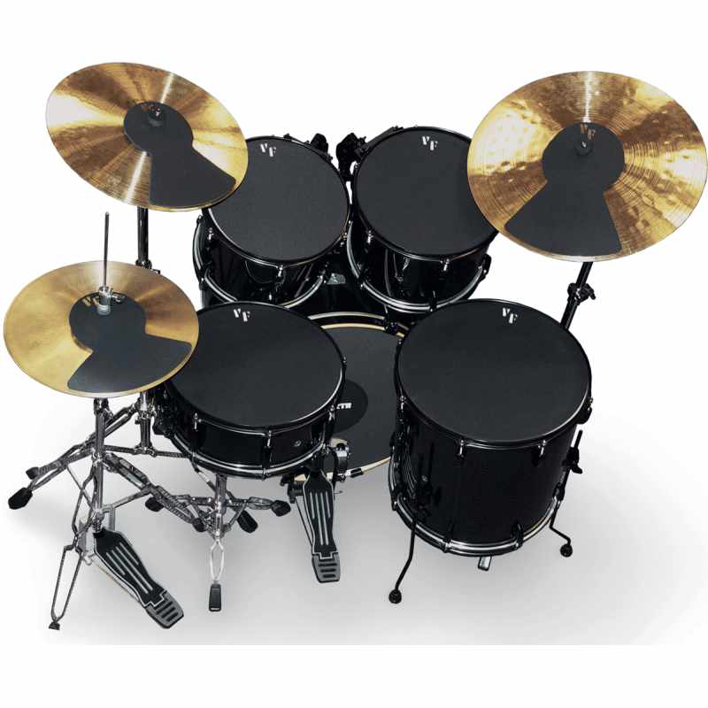 Vic Firth MUTEFUS22 Pack sourdine fusion 10", 12", 14", 22", hi-hat et deux cymbales image 1