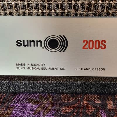 Sunn 200s vintage tube amp image 4