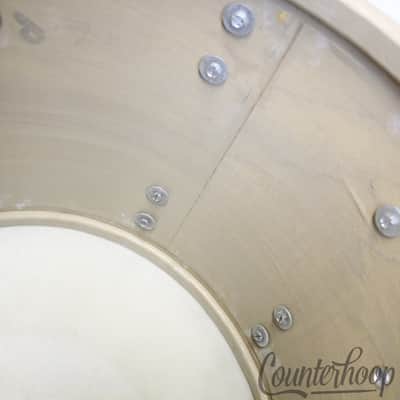 Slingerland 15x12"Tom Drum Blue Sparkle Vintage 60s Tenor Marching COB Brass USA image 9