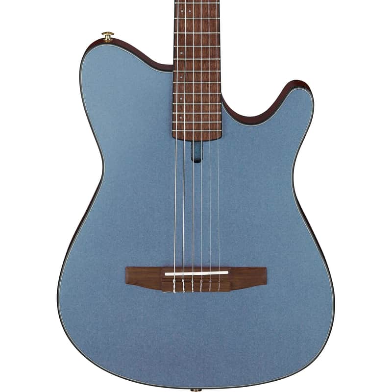 Ibanez FRH10N 6 String Acoustic Electric Guitar - Indigo Blue Metallic Flat image 1