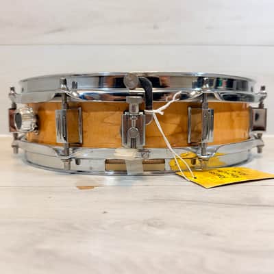 Ludwig Rocker Elite 3x13 Piccolo Maple Snare Drum Natural Finish 1990's image 4