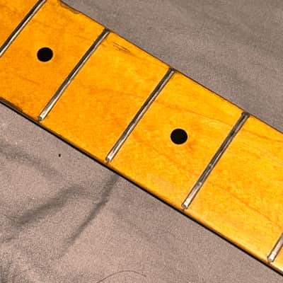 Vintage 1989 Squier ii one piece maple neck image 18