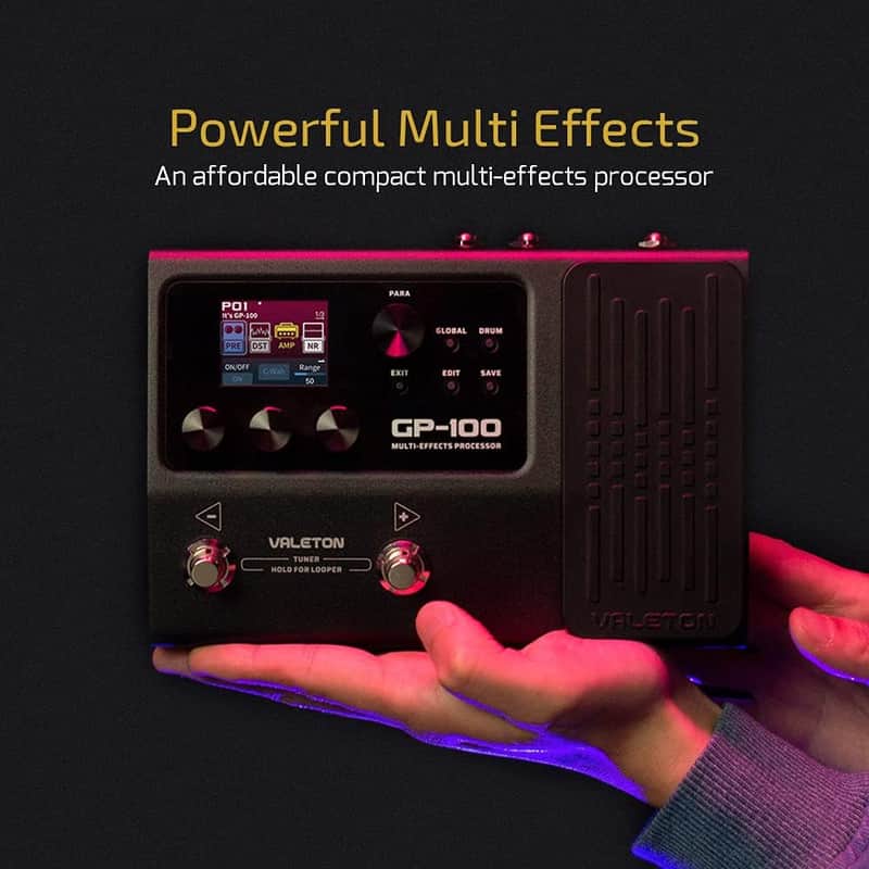 Valeton GP-100 Guitar Bass Multi Effects Processor image 1