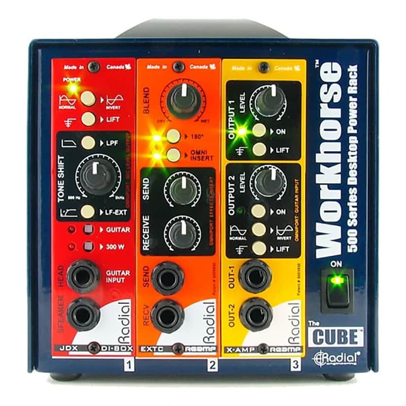 Radial Engineering Radial Workhorse Cube Desktop Power Rack image 1